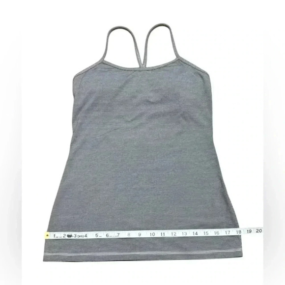 Lululemon, Power Y Tank, Size 8, Black & Grey 🏃♀️➡️ - Picture 6 of 11
